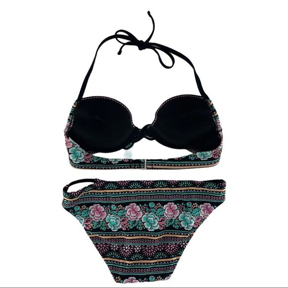 Xhilaration Women's Floral Tassel Boho Two Piece Bikini Size Small S - Picture 4 of 10